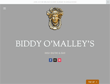 Tablet Screenshot of biddyomalleys.com